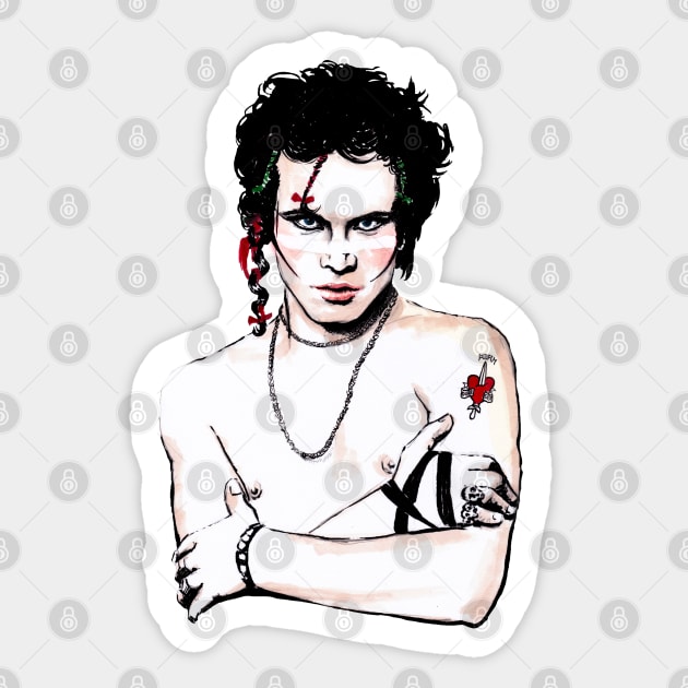 Adam Ant Sticker by Otracreativa